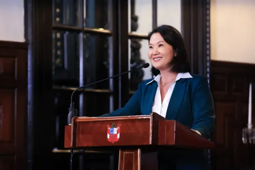 Keiko Fujimori destaca unión de Perú al Escudo de las Américas y trabajo con el FBI