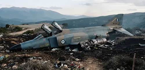 Mueren dos pilotos en Grecia al estrellarse un caza F-4 Phantom en la base de Tanagra