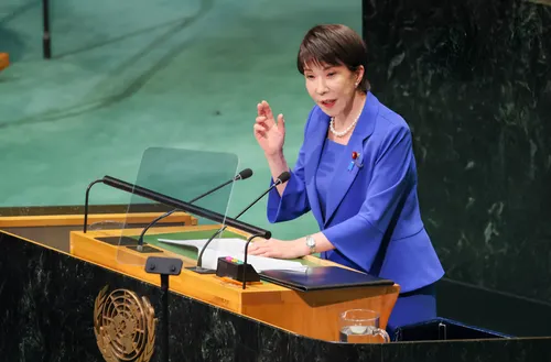 Sanae Takaichi reafirma el compromiso de Japón con la seguridad global tras su intervención en la ONU