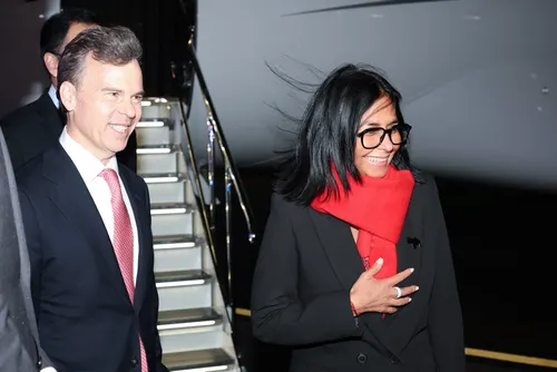 Delcy Rodríguez llegó a Estados Unidos para asistir a la Asamblea General de la ONU y reunirse con Donald Trump