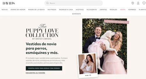 David’s Bridal lanza su primera colección nupcial para mascotas