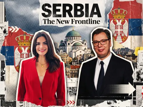 Valentina Gomez pide el voto para Vučić en Serbia y compara a sus rivales estudiantiles con Antifa