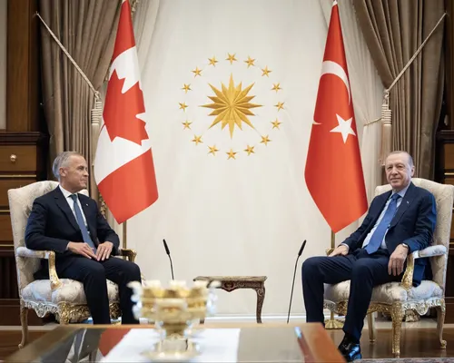 El primer ministro Mark Carney realizará la primera visita bilateral de un líder canadiense a Turquía