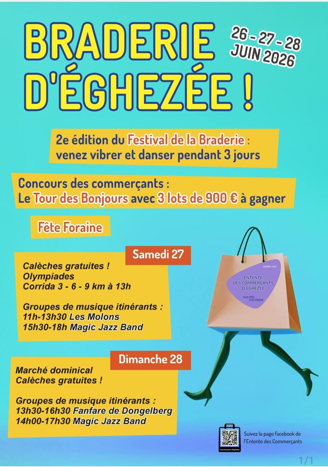Braderie d'Eghezée 2026 : trois jours de fête, et comment circuler malgré les travaux