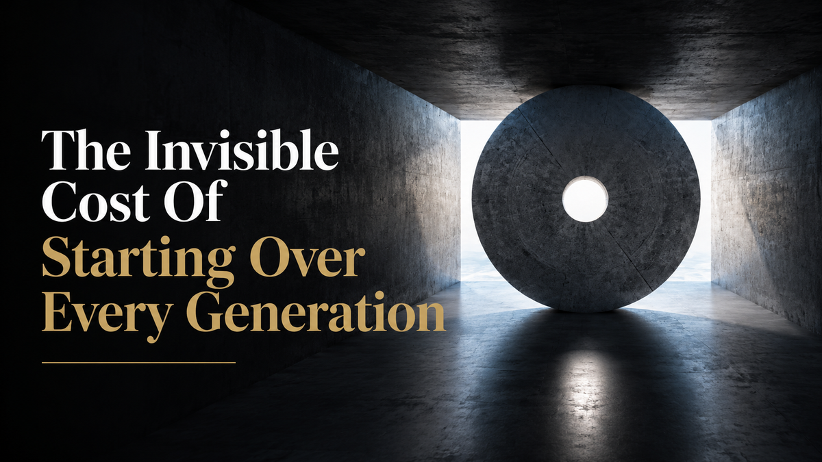 The Invisible Cost Of Starting Over Every Generation