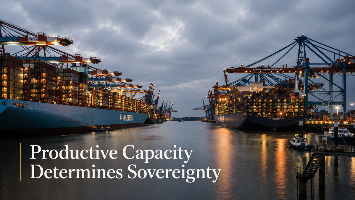 Productive Capacity Determines Sovereignty