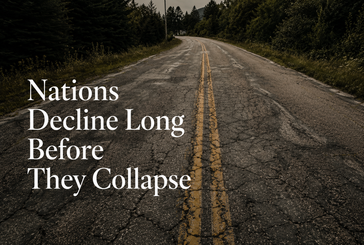 Nations Decline Long Before They Collapse