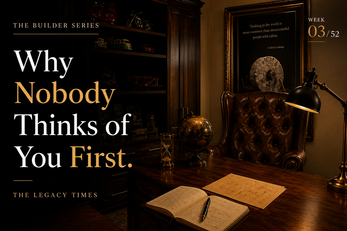 Why Nobody Thinks of You First