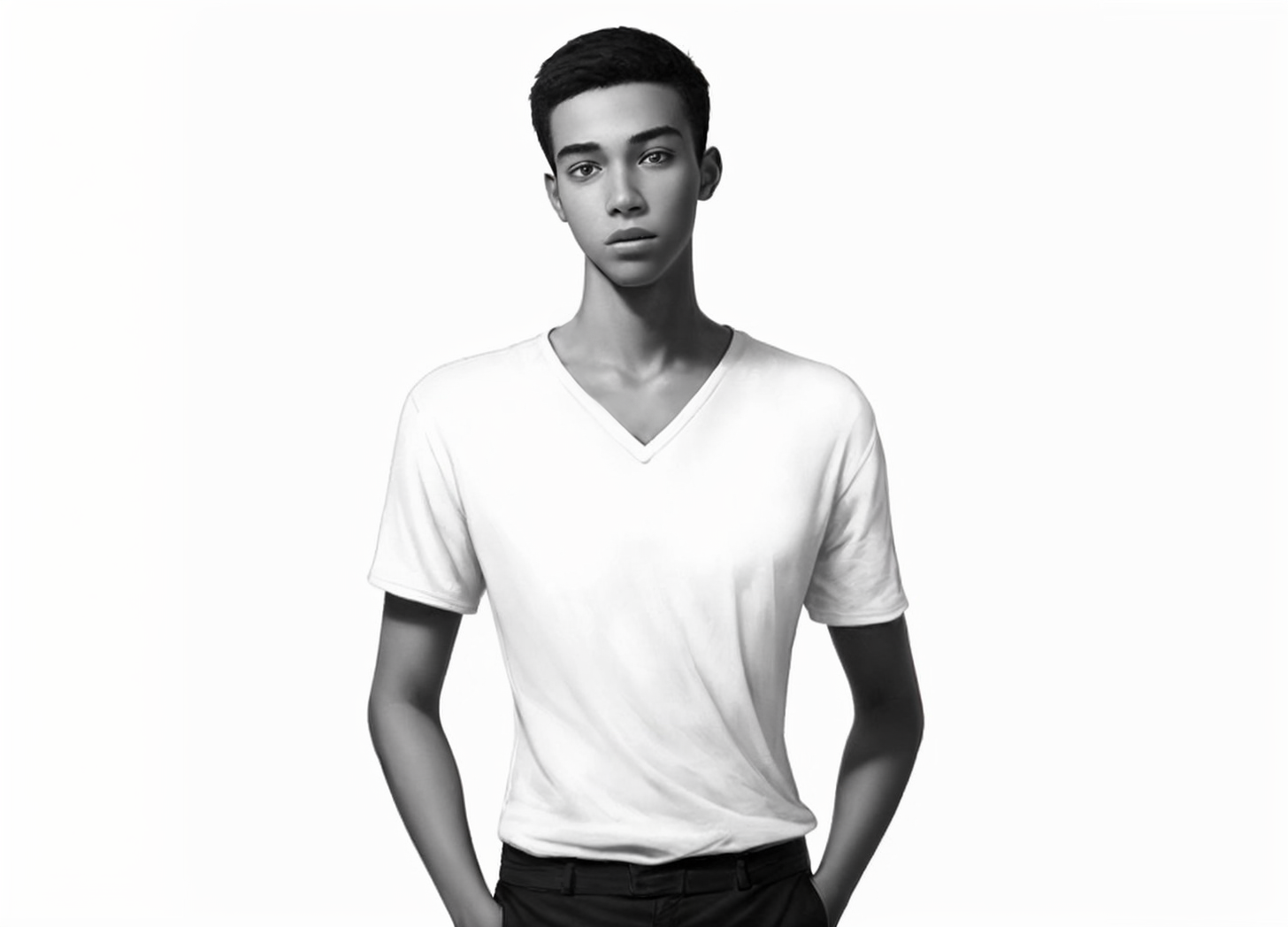 young man looking at viewer