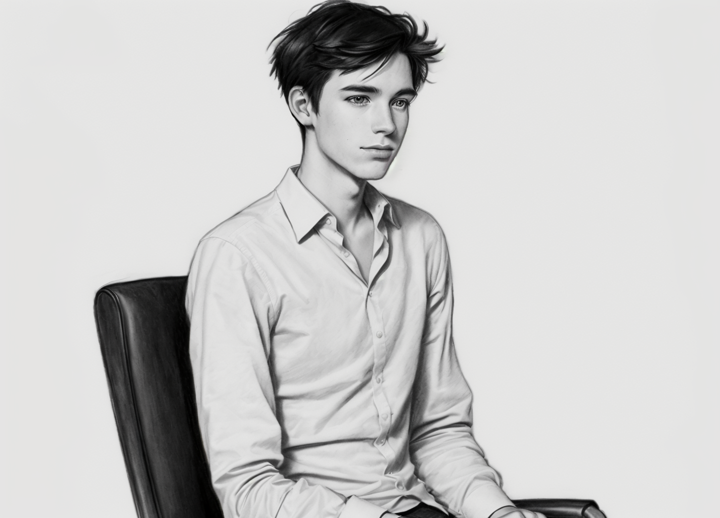 young man sitting in a chair