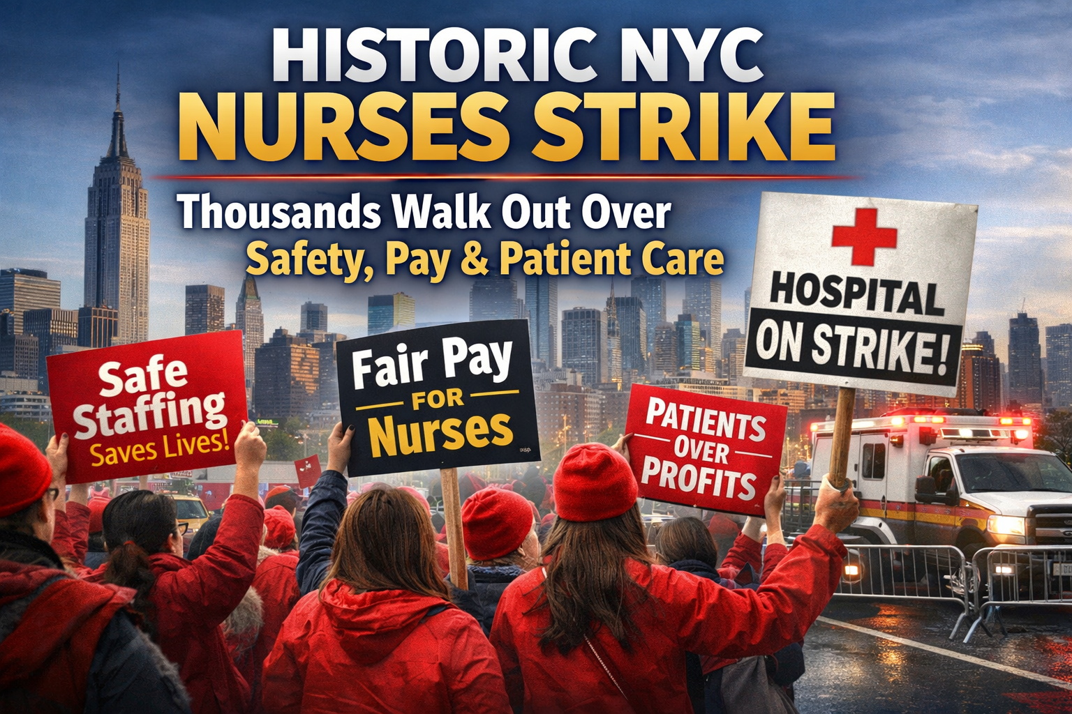 Largest Nurses Strike in New York City History Shines Spotlight on Safety and Pay