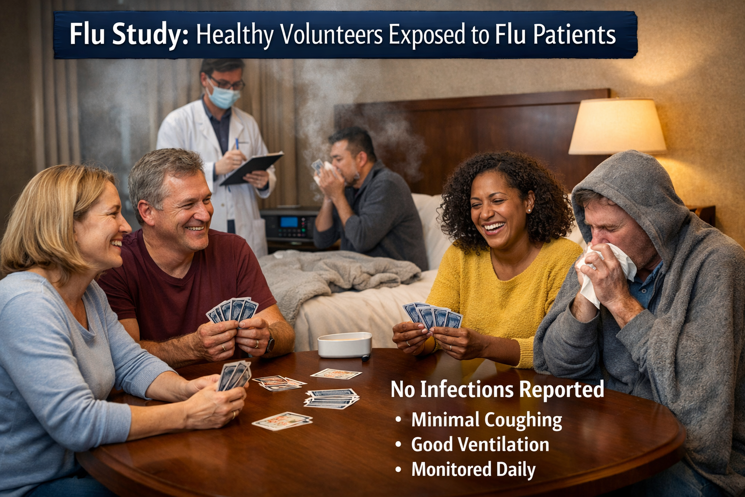 They Sat for Hours With Flu Patients and Never Got Sick. What This Experiment Reveals About How Influenza Spreads