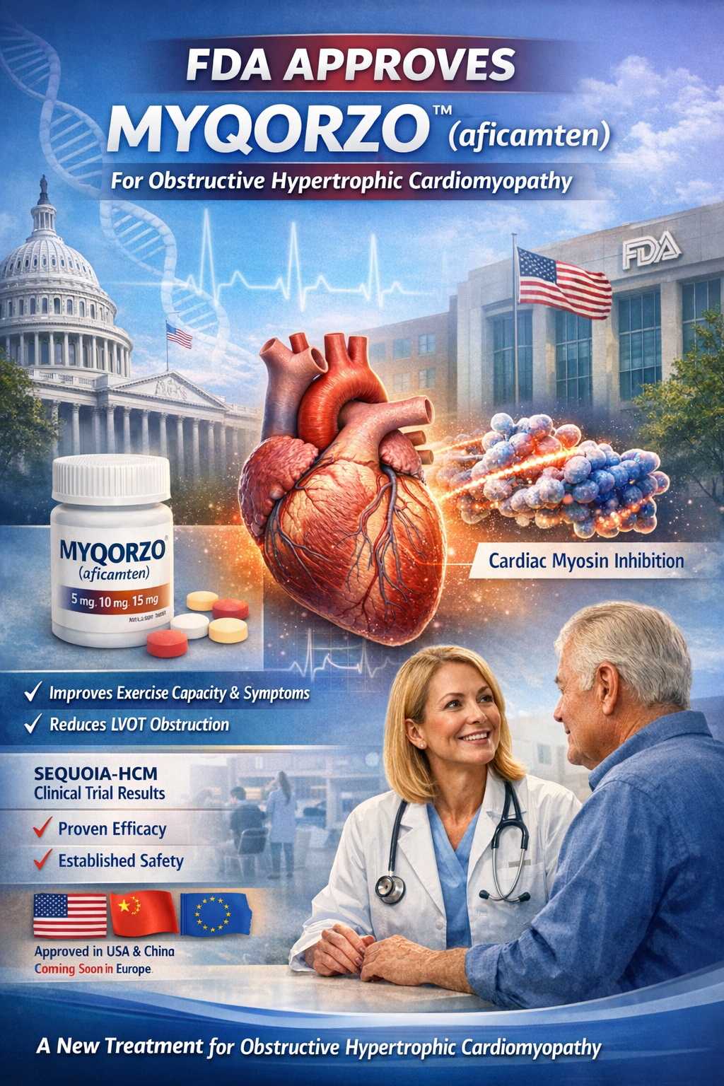 FDA Approves MYQORZO (aficamten), Marking a Major Advance in the Treatment of Obstructive Hypertrophic Cardiomyopathy