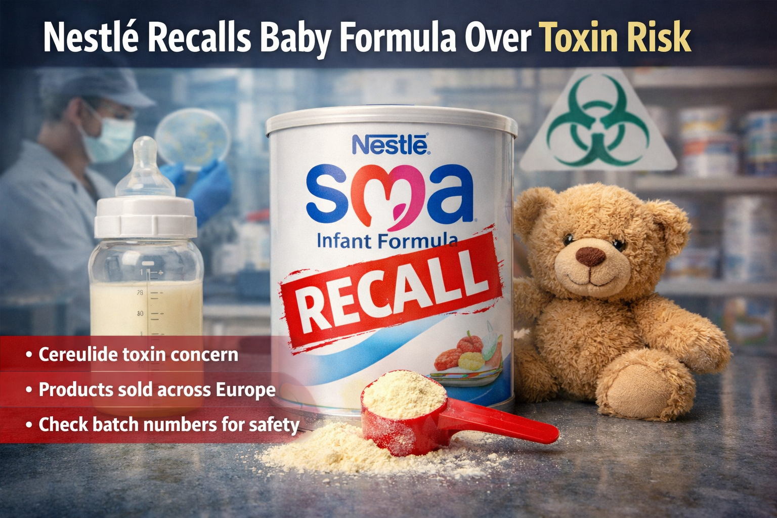 Nestlé Issues Global Baby Formula Recall Over Potential Toxin Risk