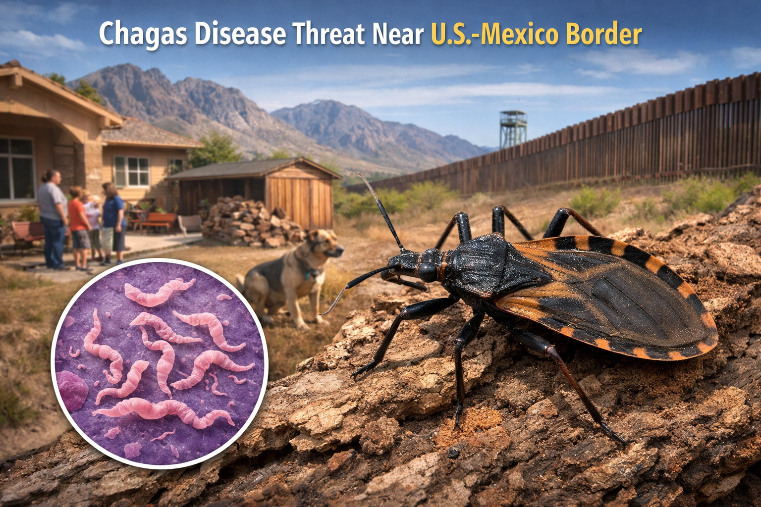 Rising Presence of Chagas-Carrying Kissing Bugs Raises Health Concerns Along the U.S. Mexico Border