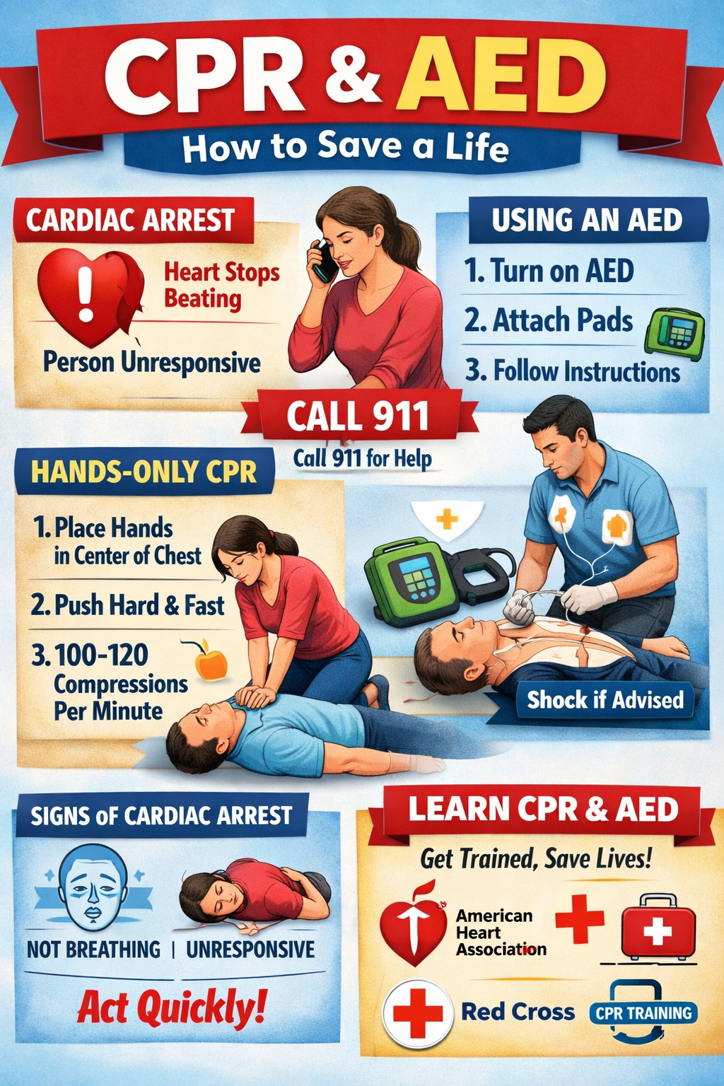 Complete Guide to CPR and AED Use to Save Lives in Cardiac Emergencies