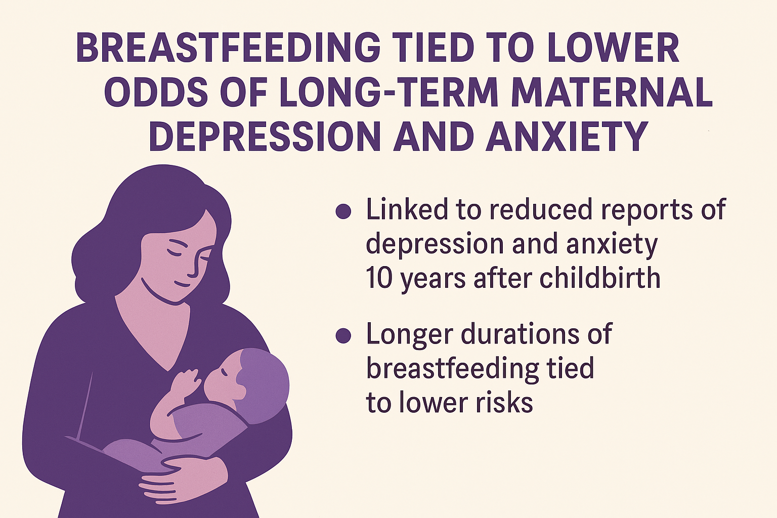 Breastfeeding Tied to Lower Odds of Long‑Term Maternal Depression and Anxiety: Insights from a Decade‑Long Irish Cohort
