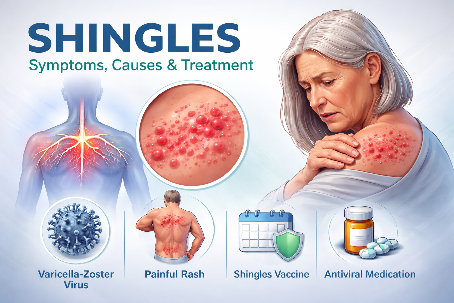 Shingles: Symptoms, Causes, Treatment, and Prevention Guide