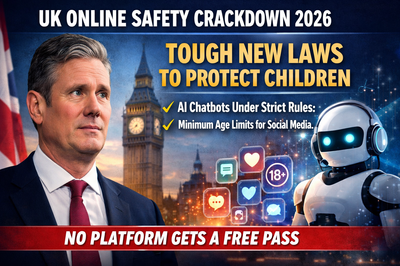 AI Chatbots and Social Media Face Stricter UK Laws in Major Child Online Safety Reform