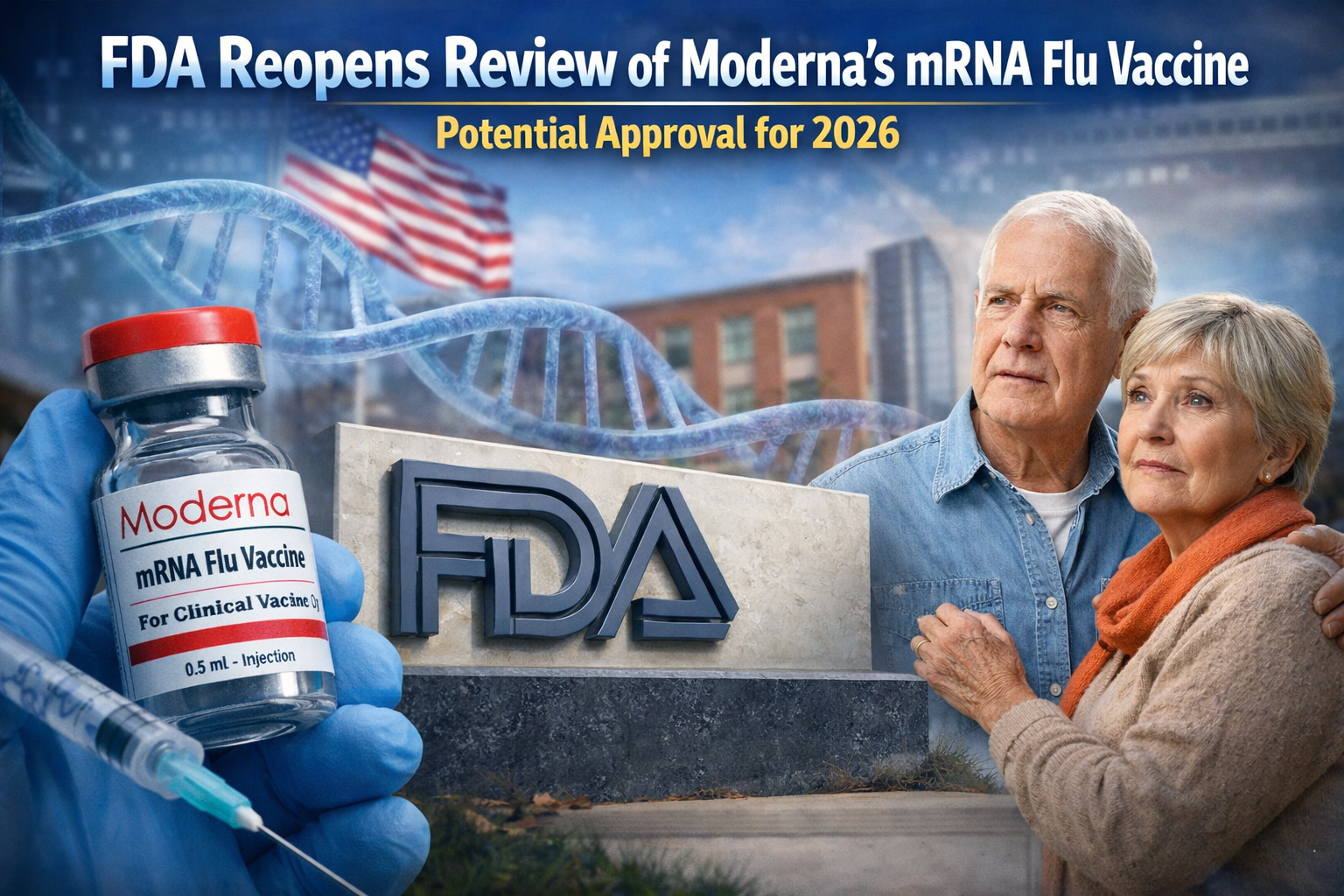 FDA Reopens Review of Moderna’s mRNA Flu Vaccine, Paving the Way for Potential 2026 Approval