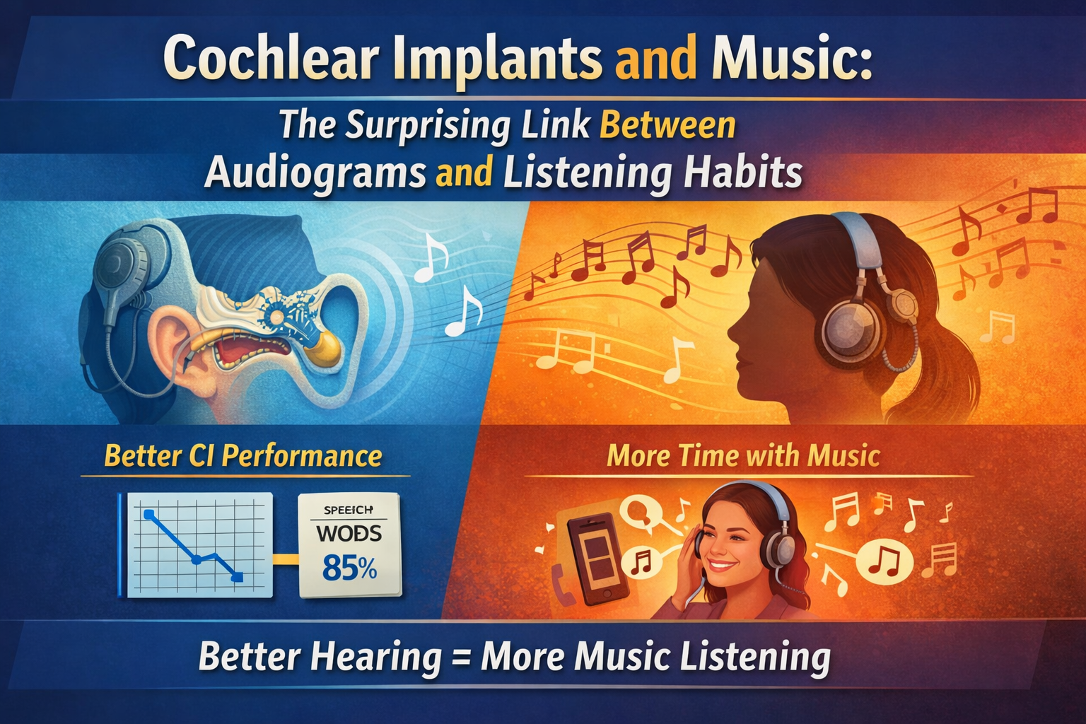 Do Cochlear Implants Affect Music Enjoyment? New Research on Speech Scores and Listening Habits