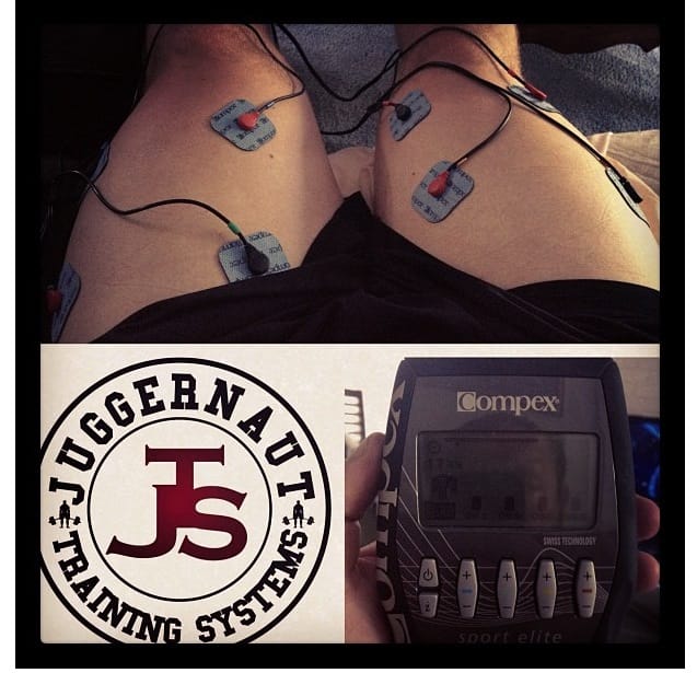 EMS technology, like a Compex device, can be a powerful recovery aid. 