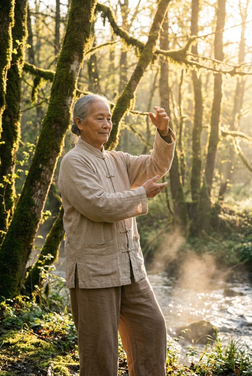 Qi Gong Atemübung in der Natur
