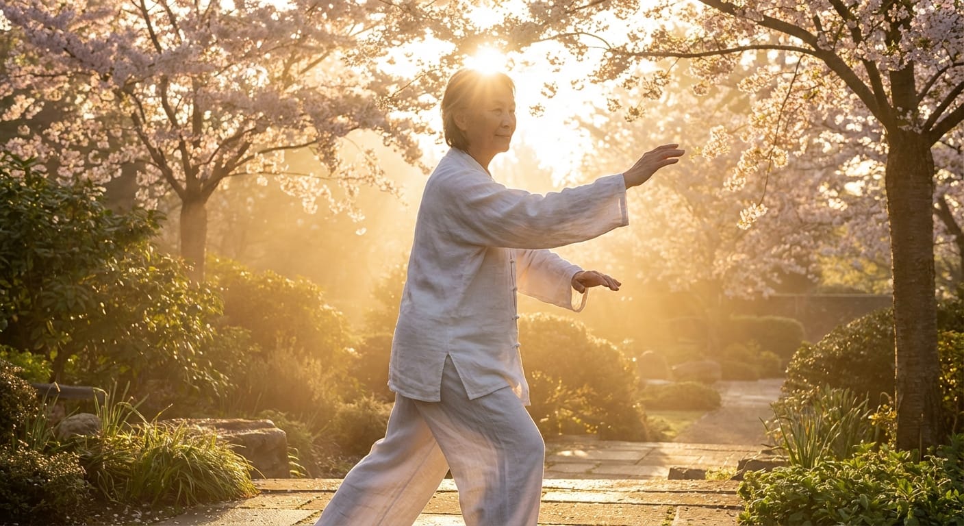 Qi Gong bei Sonnenaufgang
