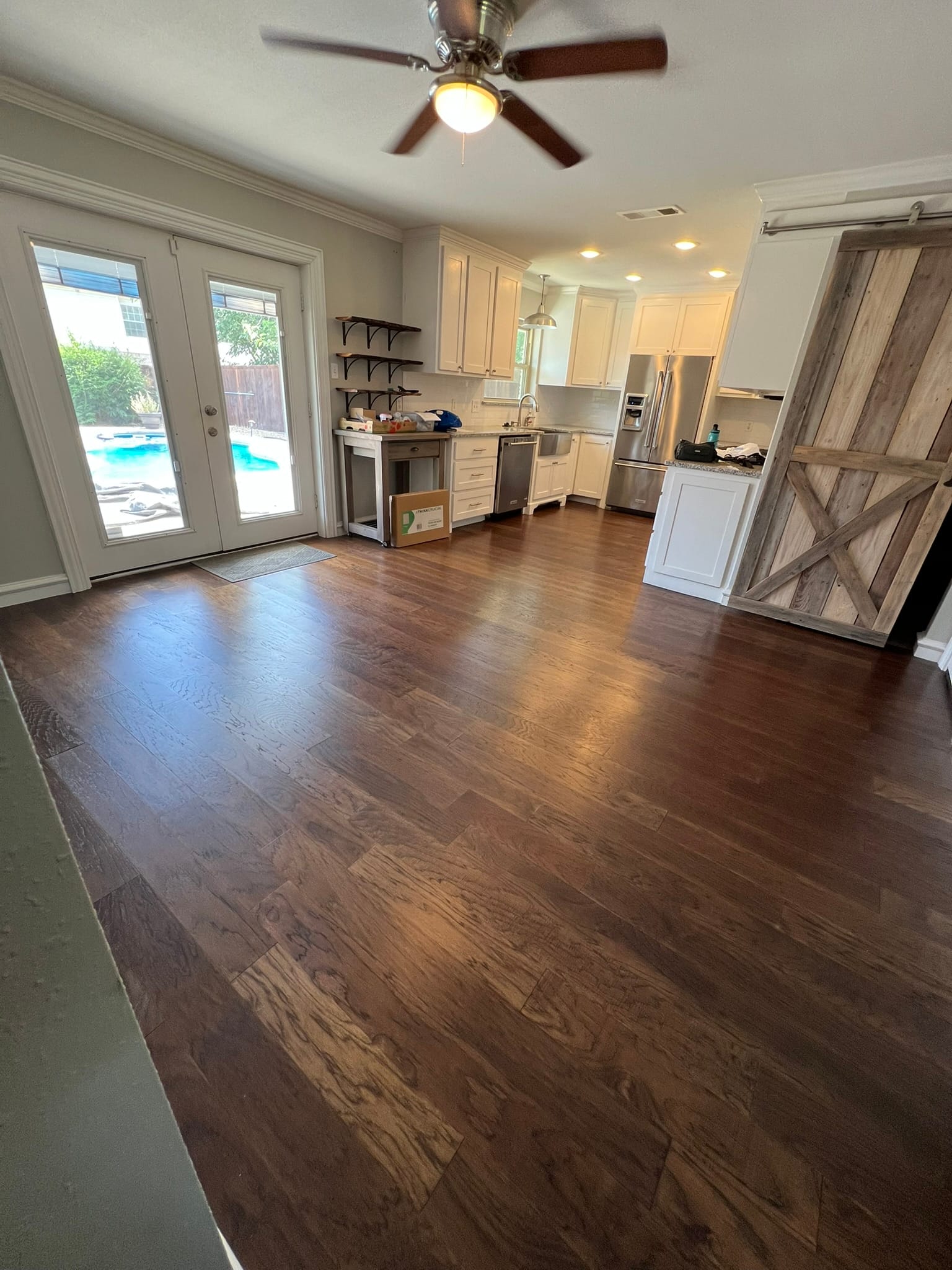 Final cleaned house ready for new owners after six hours of post-estate sale cleanup