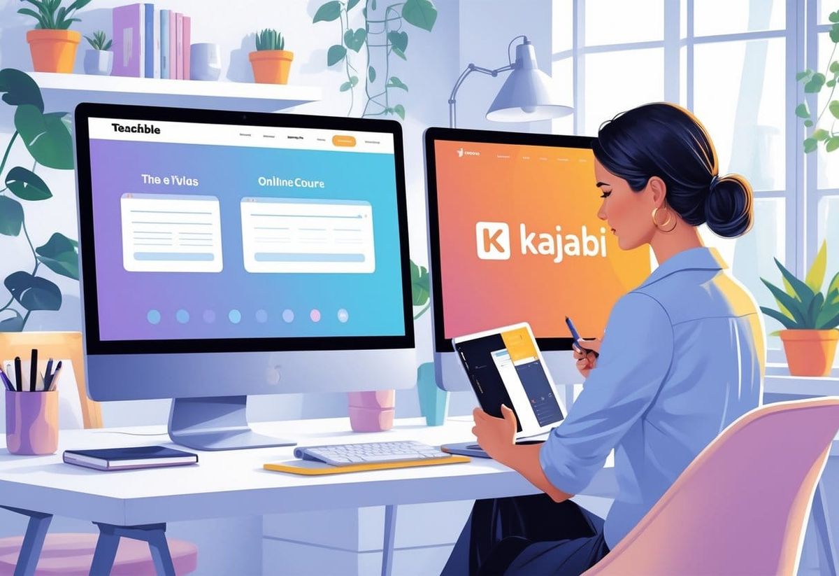 Online Course Platforms Like Teachable vs Kajabi for Moms: Finding Your Best Fit