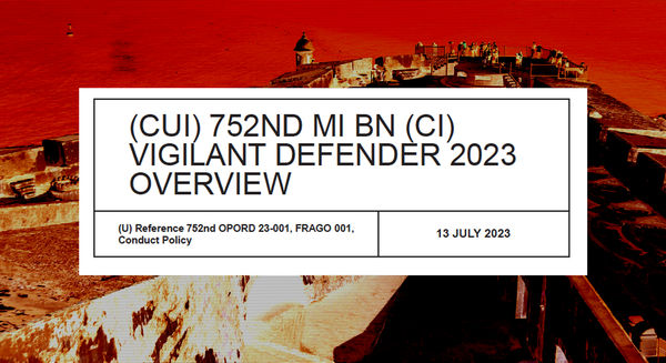 Puerto Rico was an “Exceptional Training Location” for Counterintelligence Exercise, New Documents Reveal