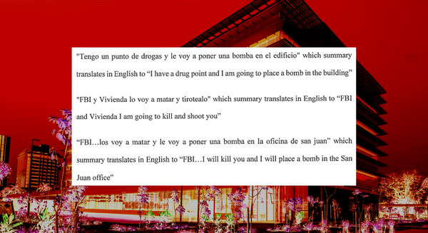 'I am going to place a bomb in the building:' Woman Allegedly Threatened FBI and Puerto Rico Housing Financing Authority
