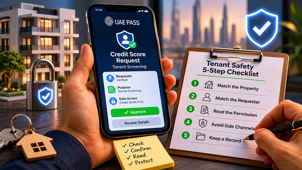 A Safer Tenant Checklist for UAE PASS Credit Score Requests