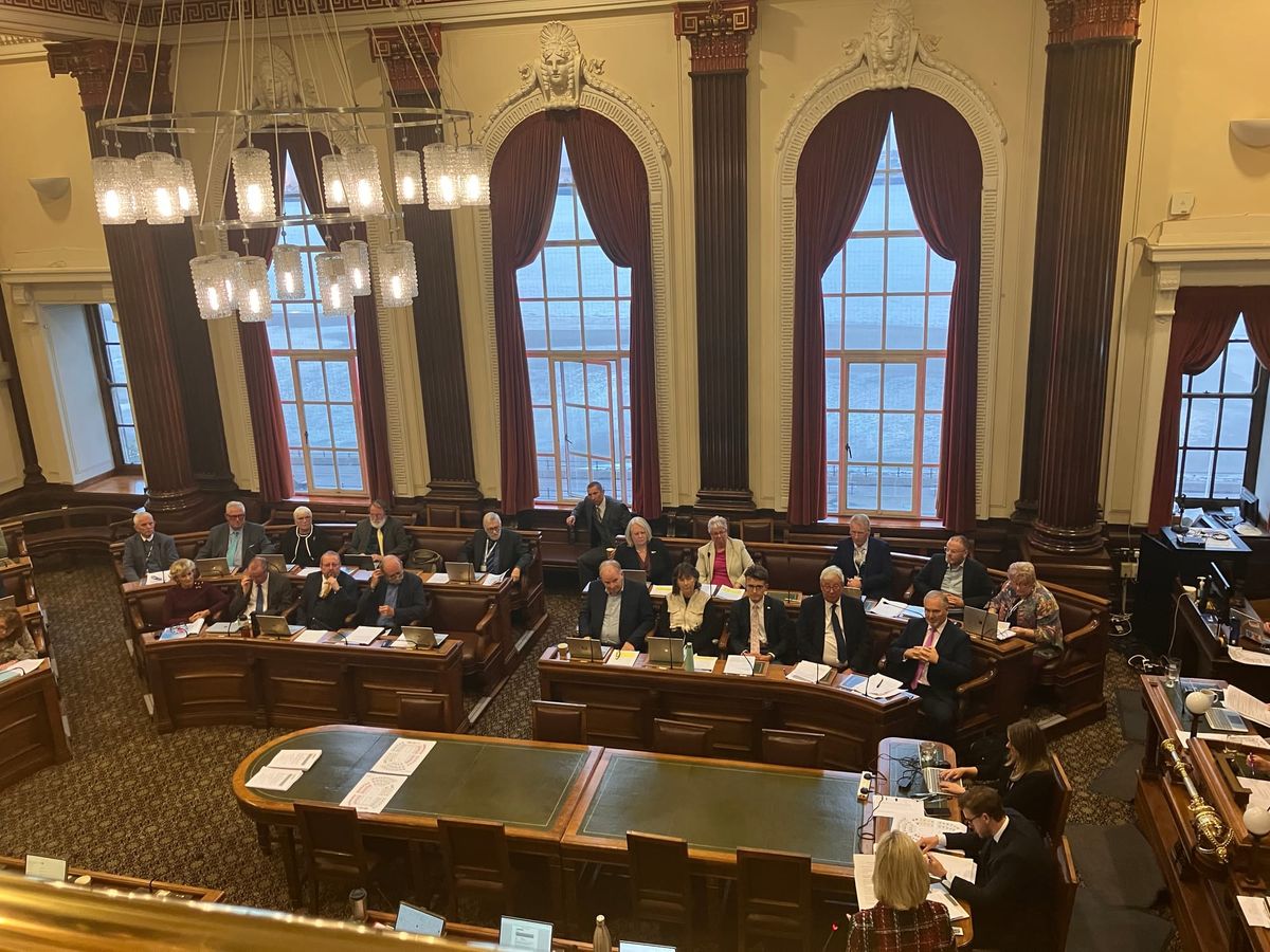 Wirral’s full Council meeting taken on Monday 12th October 2026 (Image: Lisa Rand/ Mersey Monitor) This is a copyrighted colour photo of the Council Chamber at Wallasey Town Hall, 1st floor, 