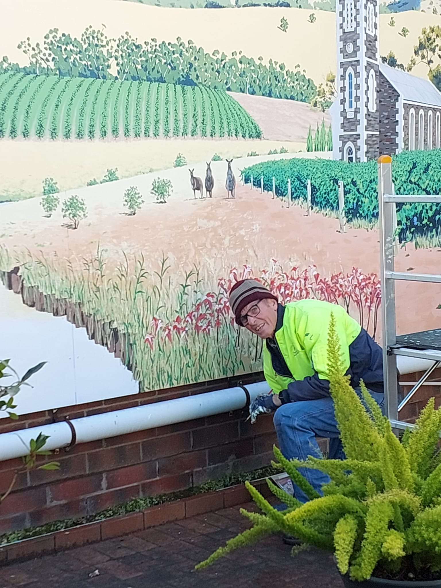 Spring unveiling of community mural at Nuriootpa