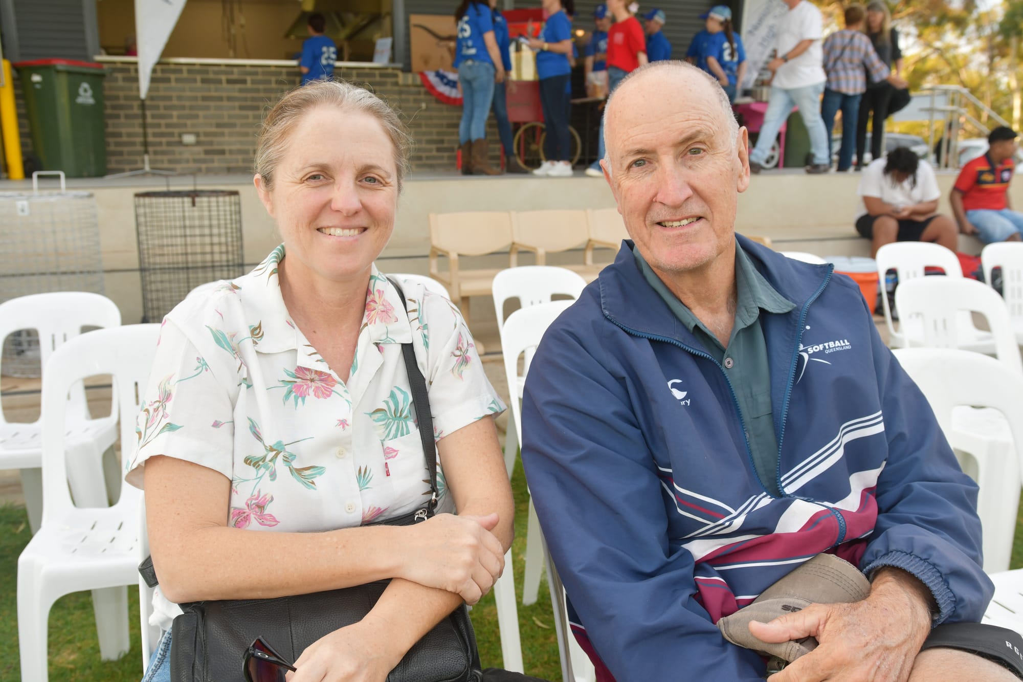 Visitors to the Barossa, Bronwyn Thomas and Steve Armitage.