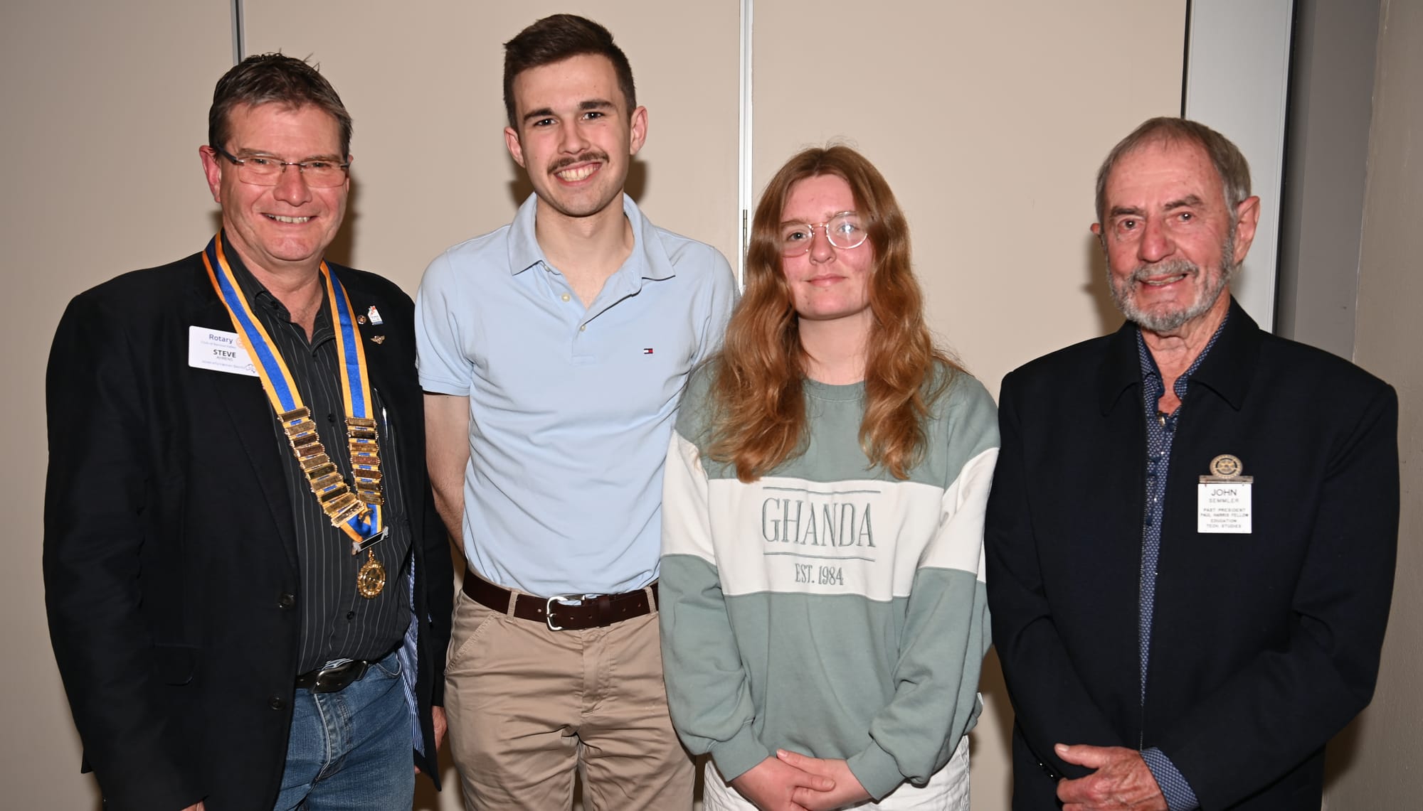Rotary supports two university scholarships