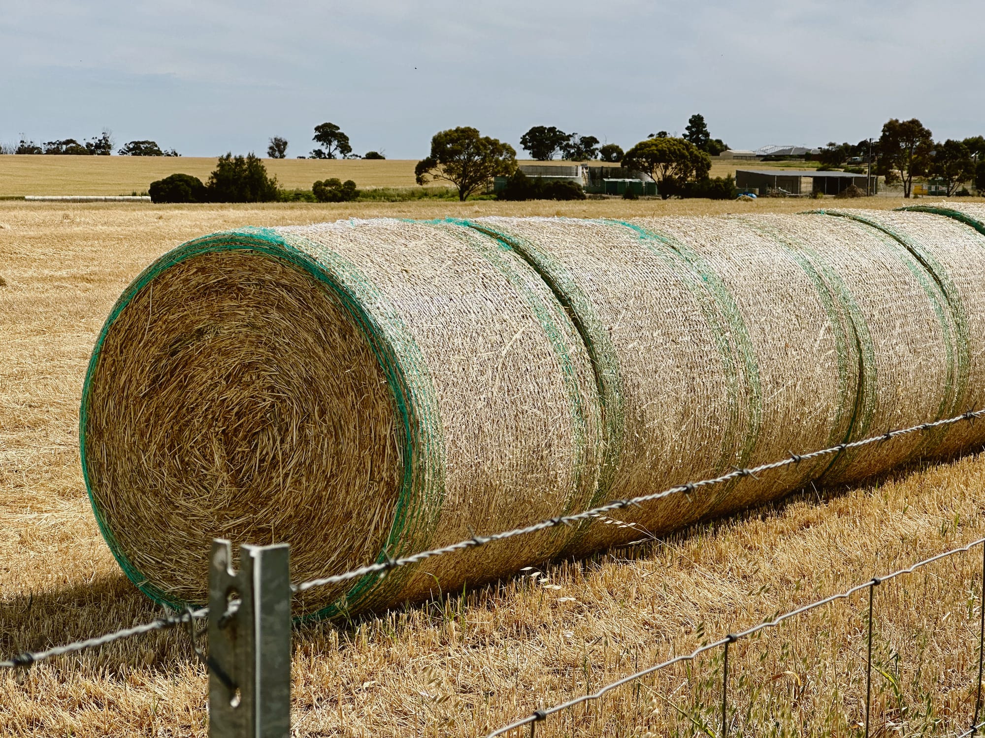 Bushfire awareness and farming during hay harvest