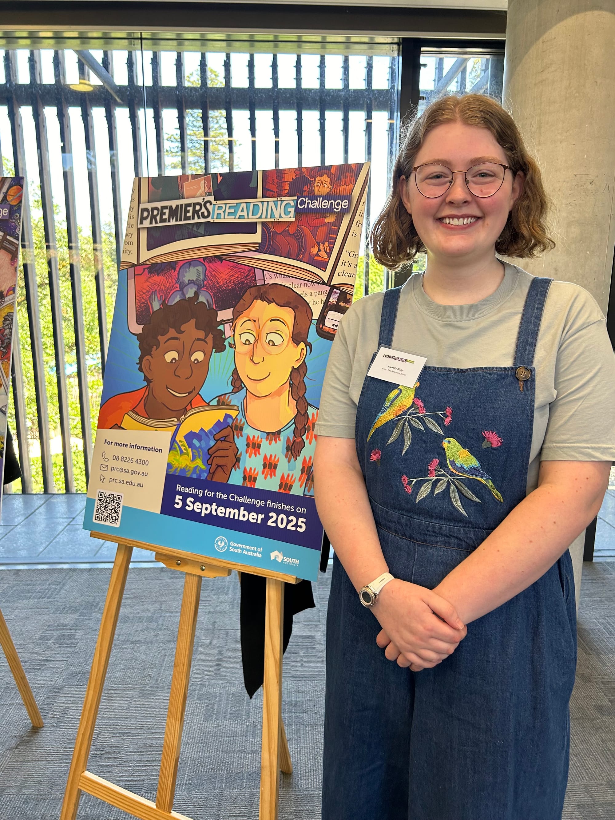 Arabella’s art to promote Premier's Reading Challenge