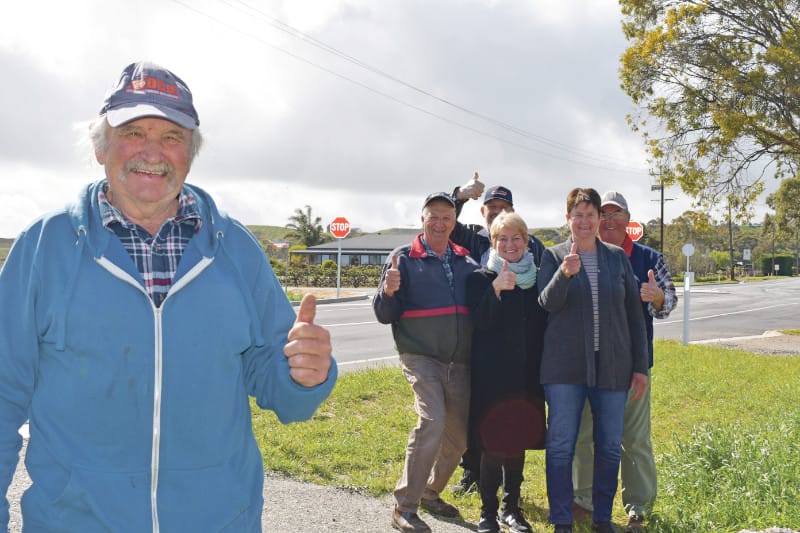 Stop signs welcomed back