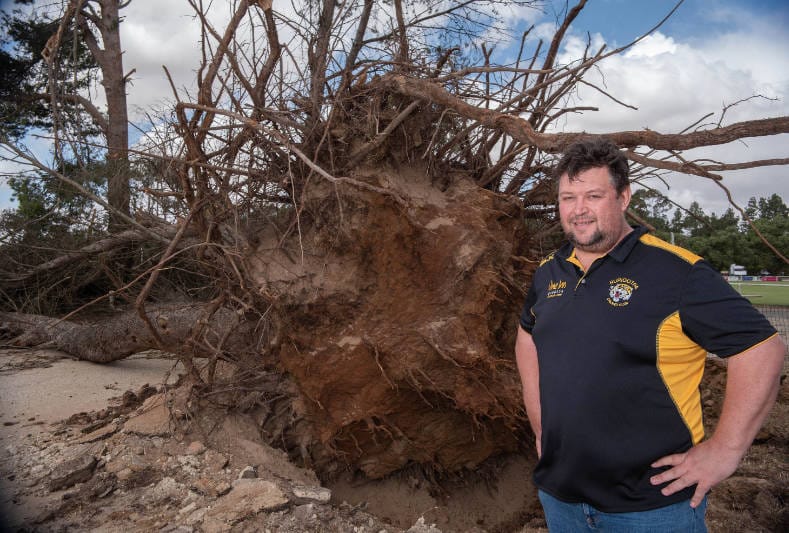 Near miss at Nuriootpa oval