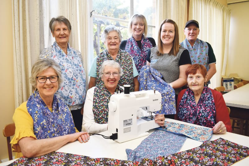Helping to dine one stitch at a time