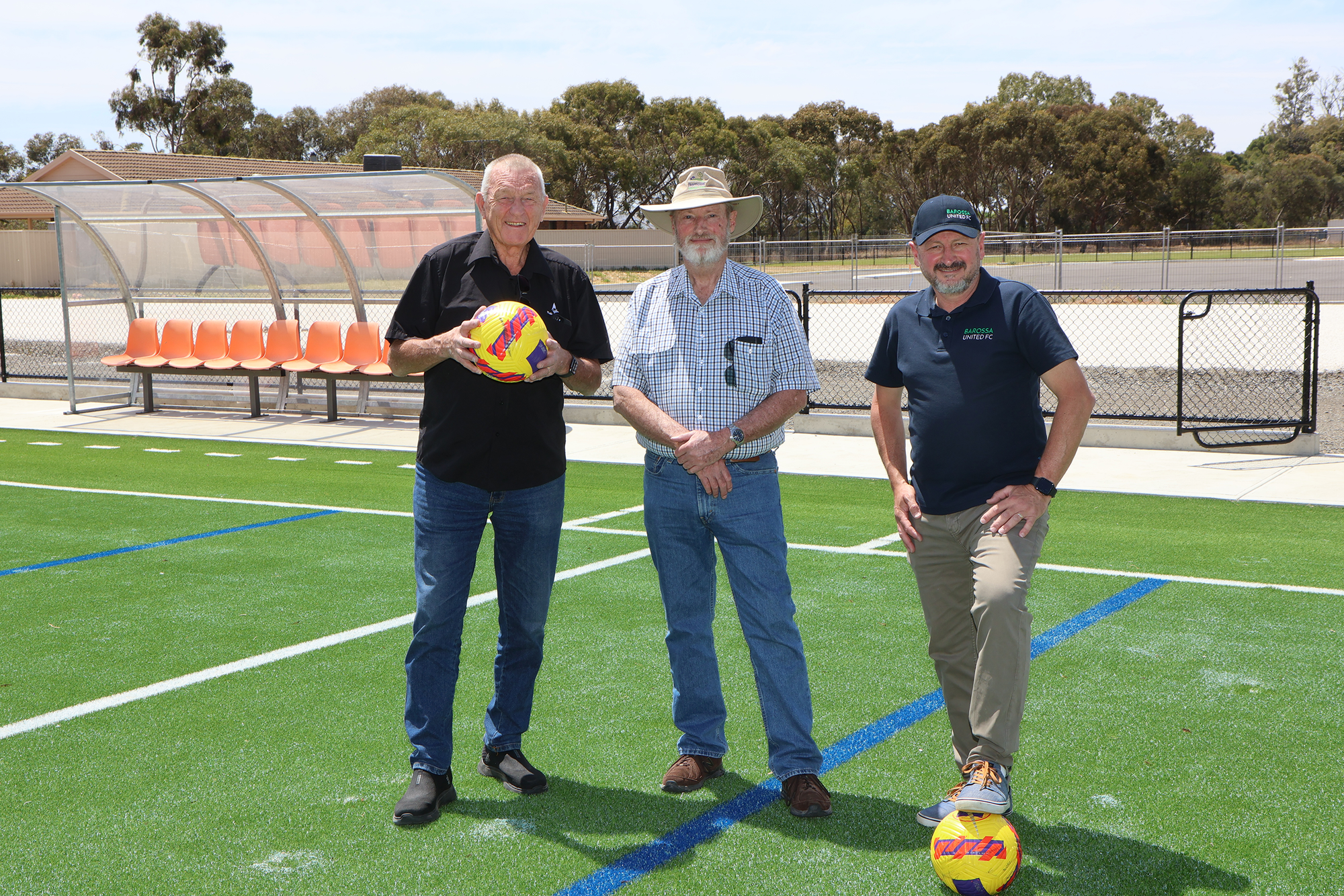 Barossa United Football Club kicking goals