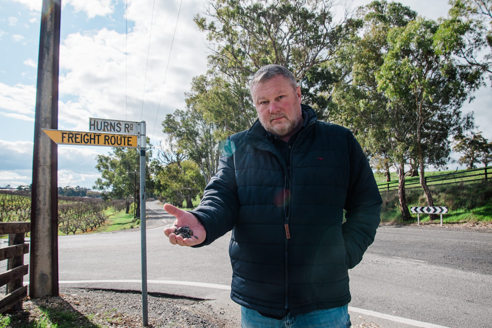 Frustrated by the dangerous state of Eden Valley Road