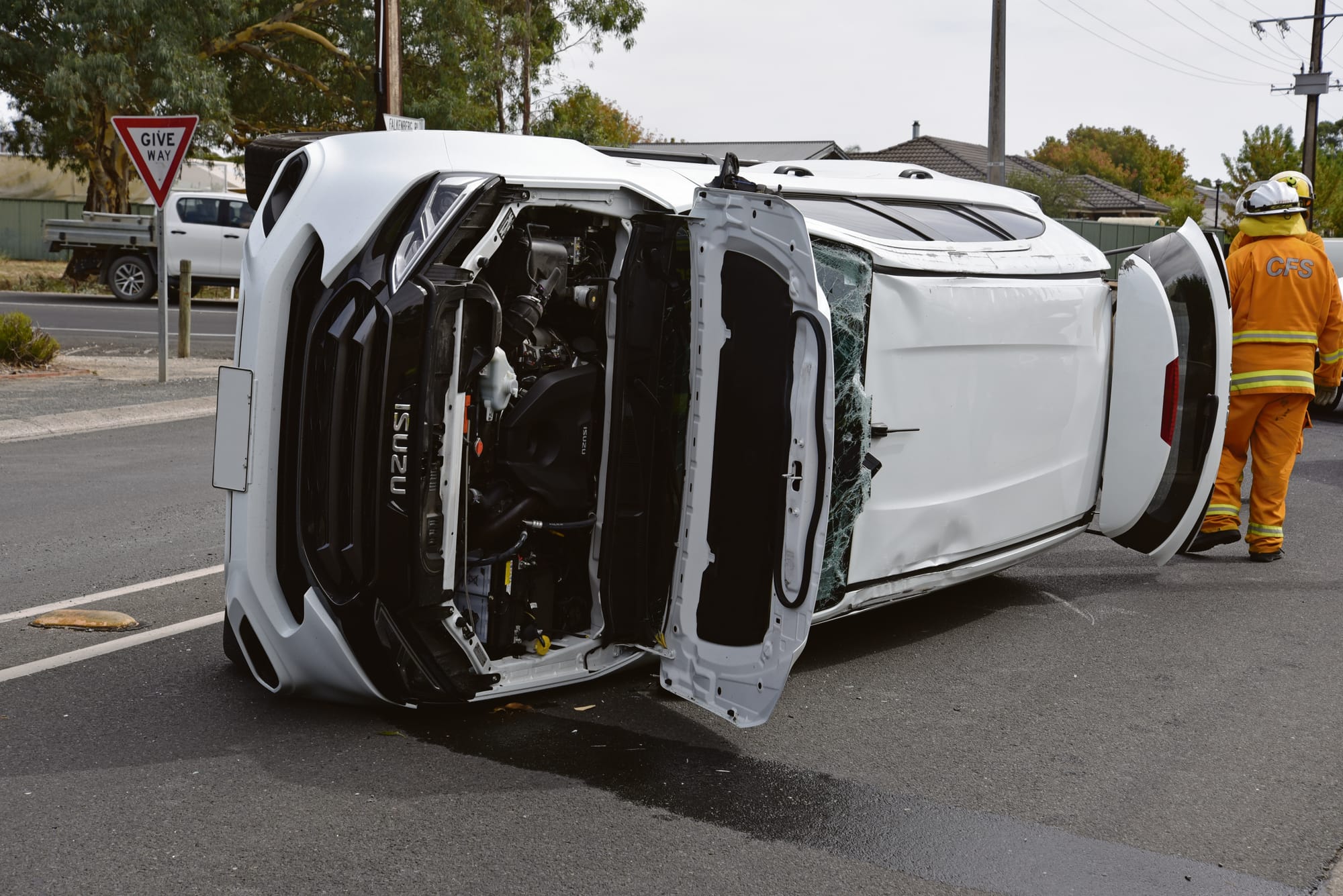 Serious crash on Greenock Road
