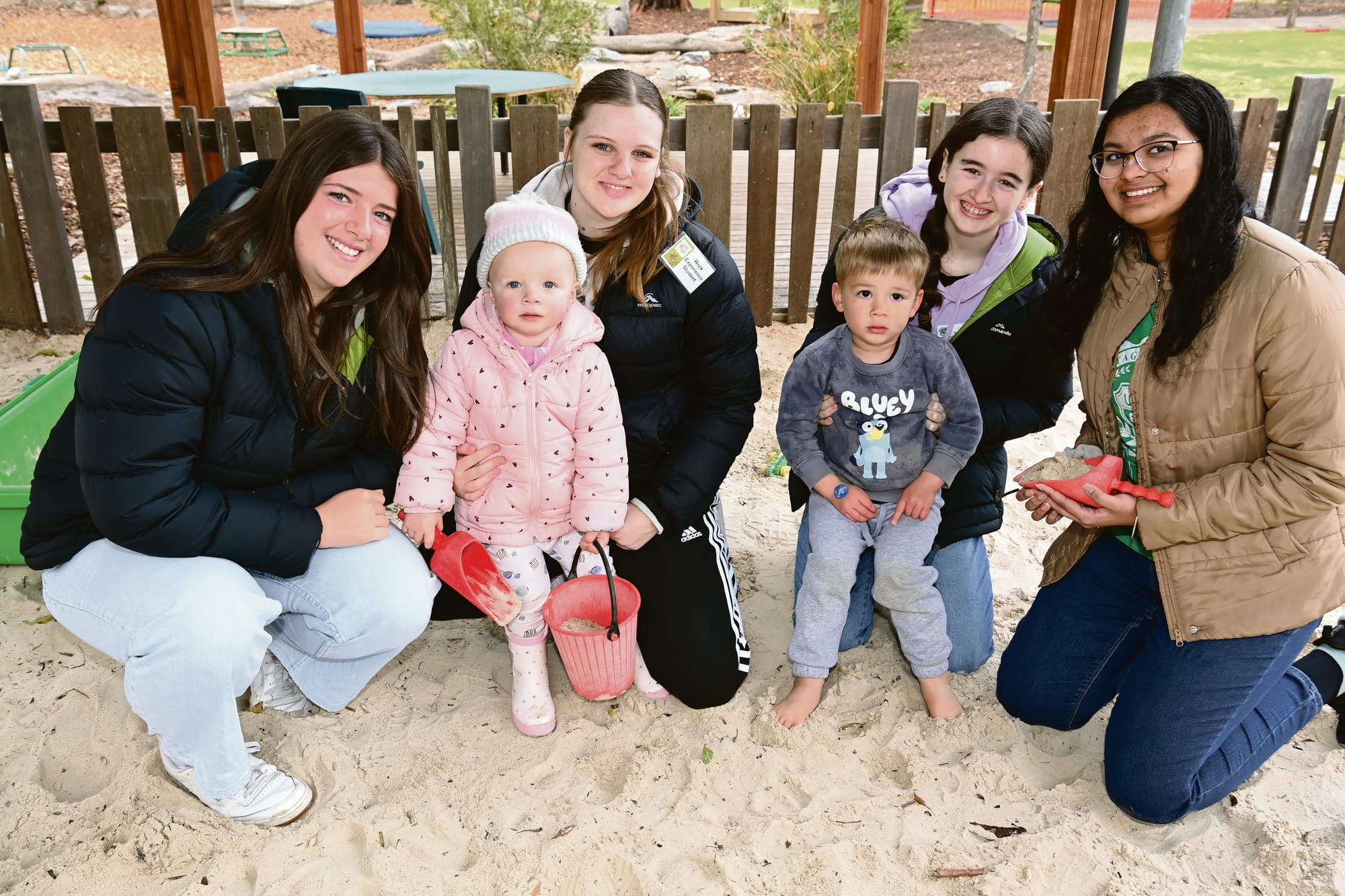 Lending a hand in the sand