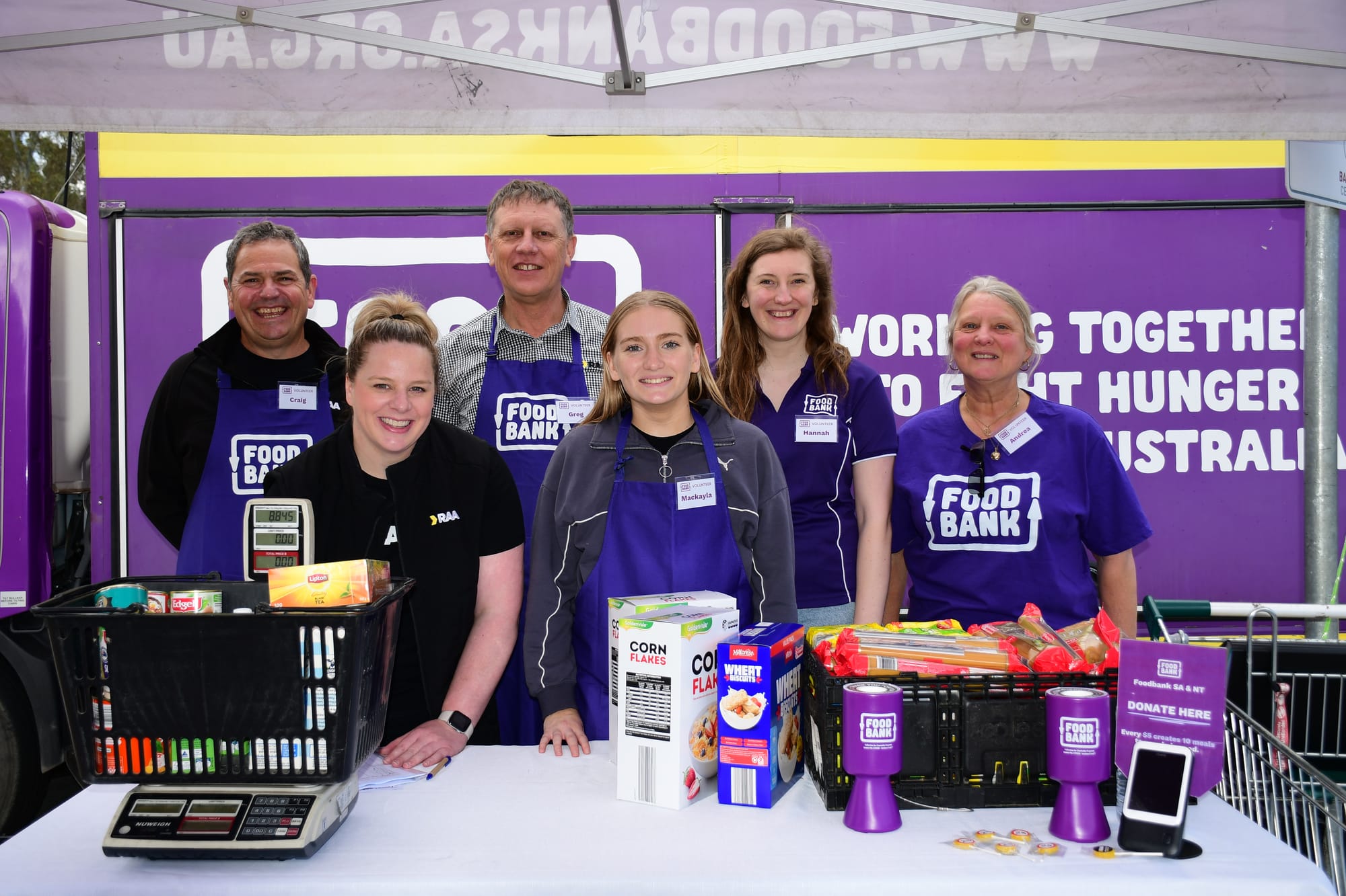 RAA and Foodbank hold drive at Barossa Co-op to address growing hunger