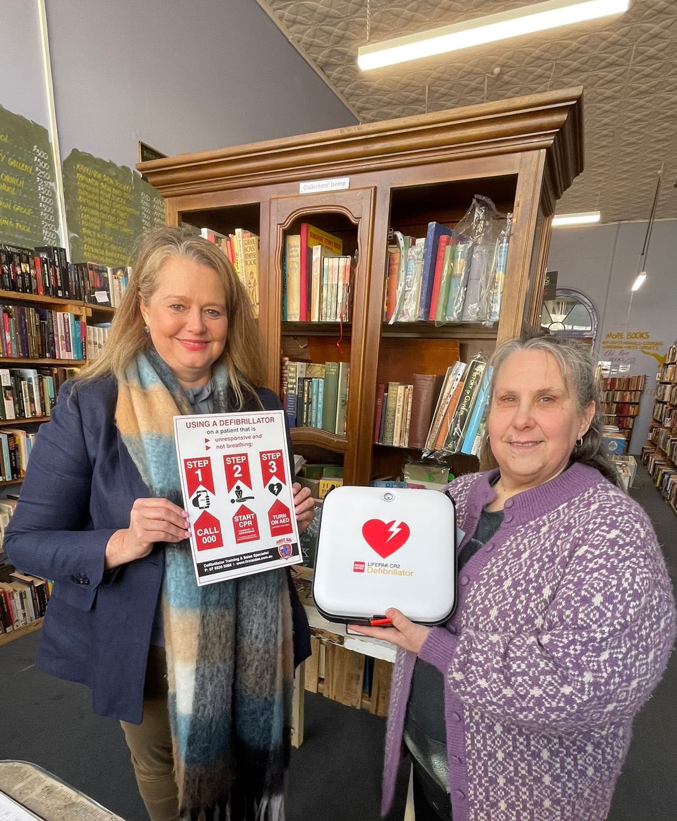 AED for Friends of Kapunda Inc. Bookshop