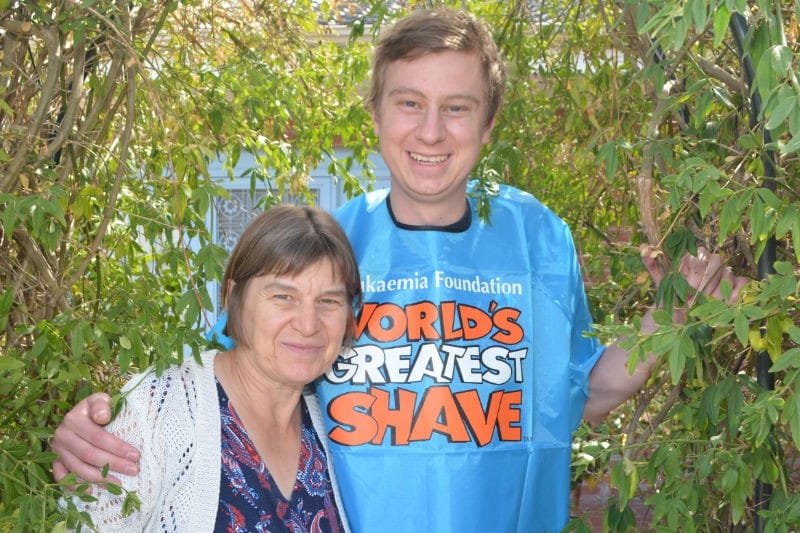 Shaun shaves for Leukemia Foundation