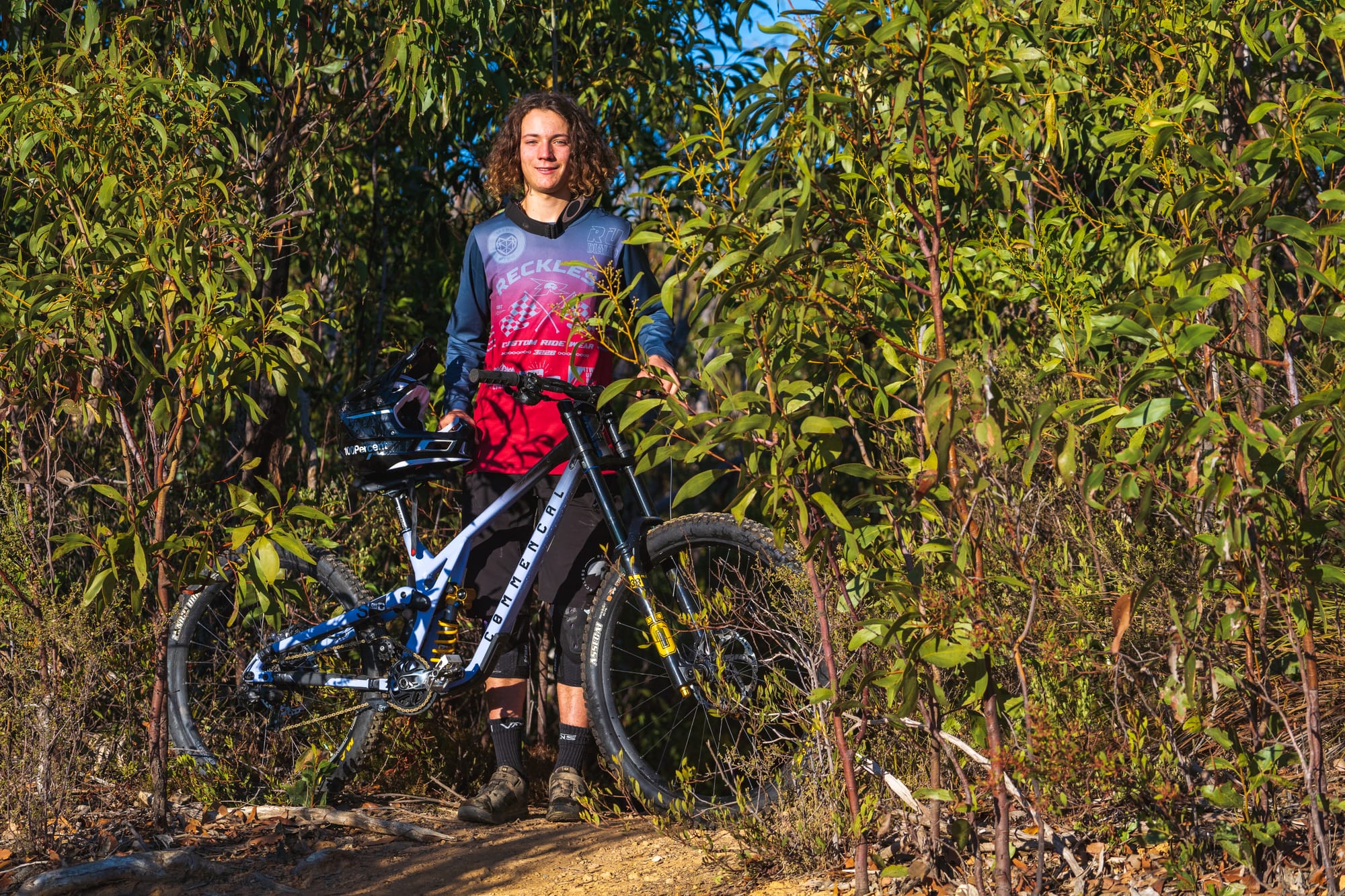Button mountain biking across the globe